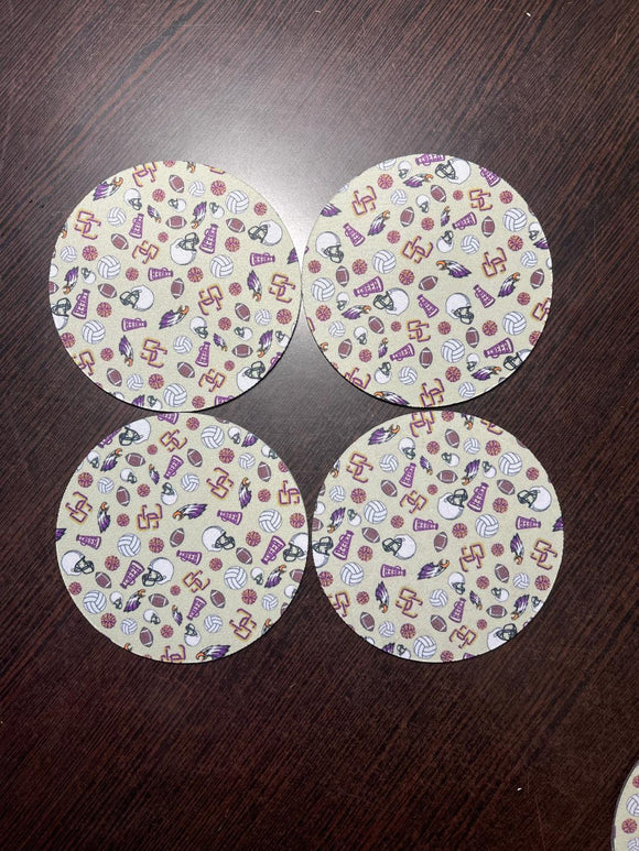 SC Sports Neoprene Drink Coasters