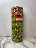 Serape Leopard Sunflower Cactus Sublimation Tumbler